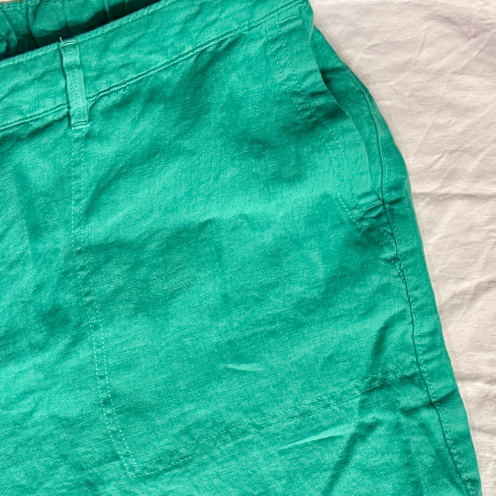 J.Jill NET Linen elastic waist pull on cropped pants size 4X - Picture 7 of 7
